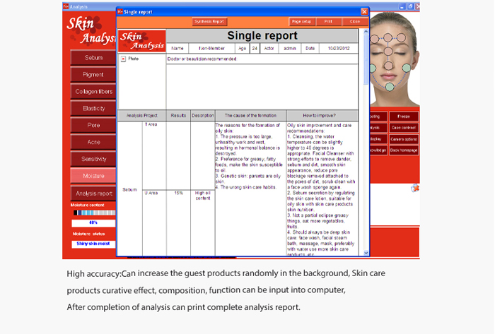 The latest Iriscope+Skin Analyzer+Hair Analyzer (3 IN1 ),5.0MP High Resolution