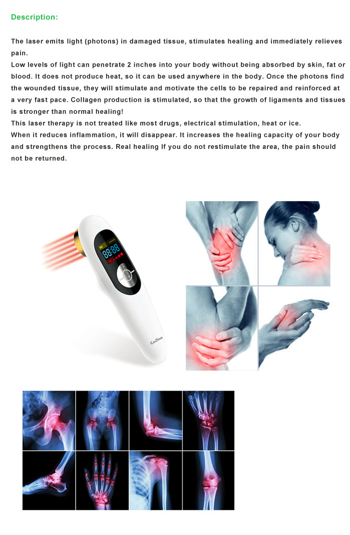 Handy Level Cold Laser Pain Relief Device