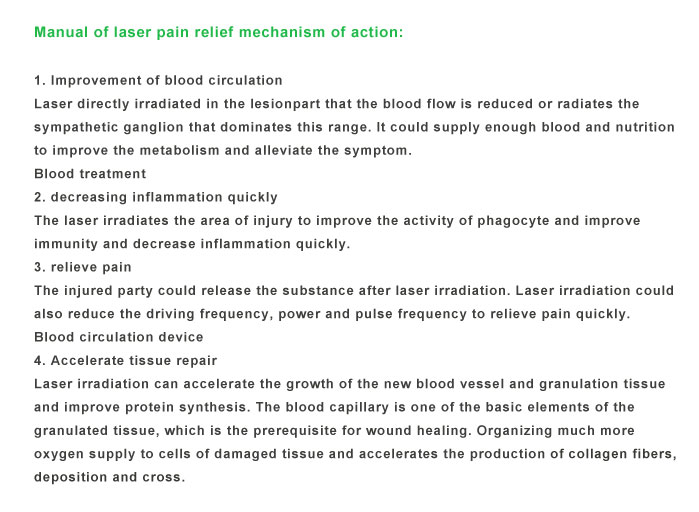 Handy Level Cold Laser Pain Relief Device