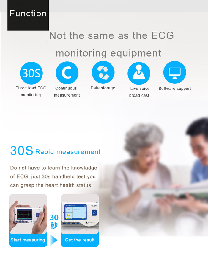 Heal Force Easy ECG Monitor - For Your Health