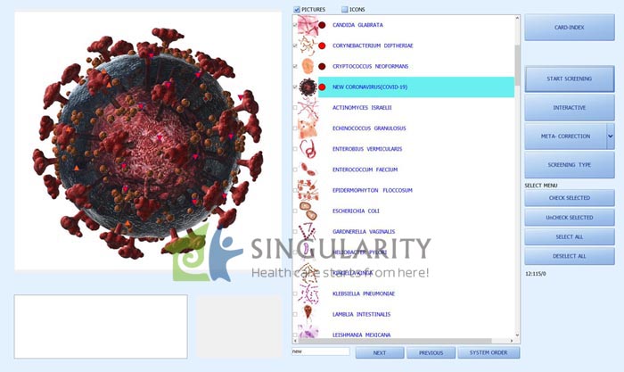 Biophilia Intruder Bioresonance Machine For Fast screening the Bacteria and Viruses